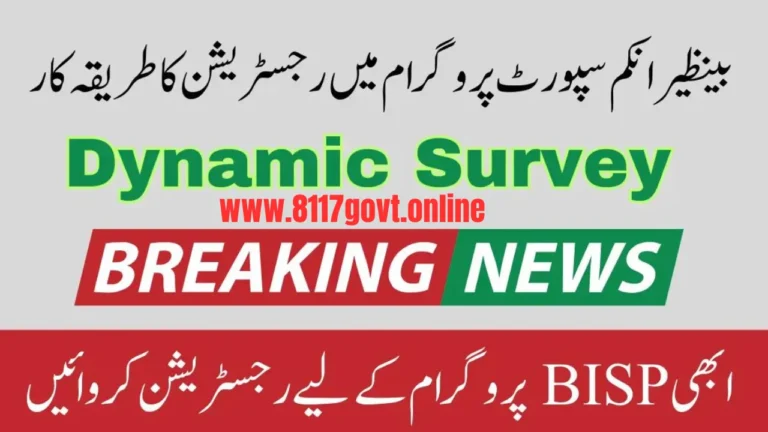 Dynamic Survey of October Benazir Income Support Programme